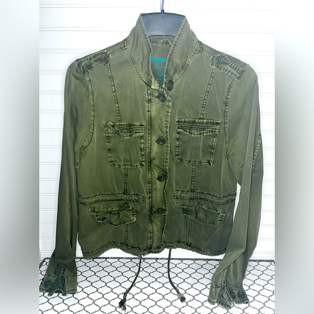 Aeropostale Army Green Utility Jacket Size Large